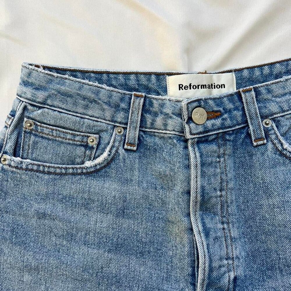 Reformation Women's Blue Shorts - Picture 3 of 4
